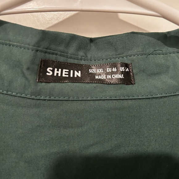 Maternity Solid Button Front Smock Dress - Picture 6 of 6